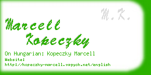 marcell kopeczky business card